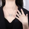 Серьги-гвоздики с микроцепочкой из цитрина и циркона в форме бабочки, желтое бриллиантовое ожерелье с бабочкой, цветное золотое кольцо с подвеской