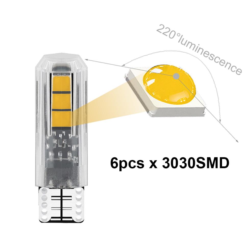 2x Acrylic LED W5W SMD Car Signal Light Bulb 902 921 Wedge License Plate Door Lamp White 12V Drop Shipping Supported