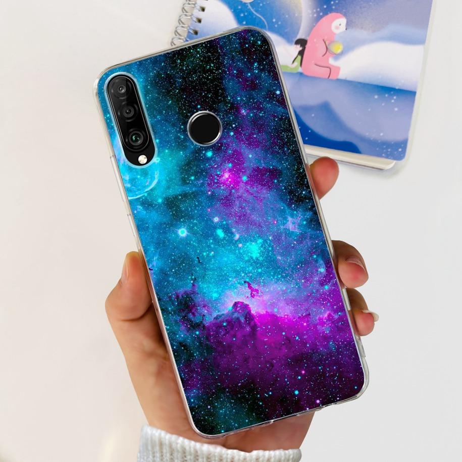 For Huawei P30 Lite Case 2020 Fashion Flower Bumper Soft Silicone Clear Cover For Huawei P30 Lite Pro Fundas P 30 P30Lite Hoesje