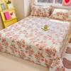 100% Cotton 1pcs Bed Sheet Flower Series Printed Double Top King Sheets for Girls Boys Kids Single Queen King Size Bed Linen