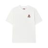 Fila X Maison Kitsune Fox T-Shirt Colorful Fox Fashion Classic Versatile Comfortable Short Sleeve Unisex Tops Cloud-White F11U529101F-WT