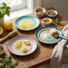 Non-Slip Ceramic Ginger Grater Round Plate Vegetable Grating Plate  Fruit Puree