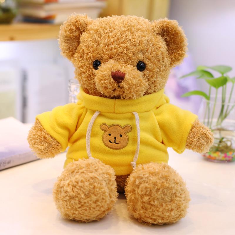 Teddy Bear Sweater Hug Plush Doll for Girls - Valentine's Day or Birthday Gift