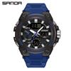SANDA Fashion Trend Military Style Male Students and Teenagers Multi-functional Luminous Waterproof Electronic Watch
