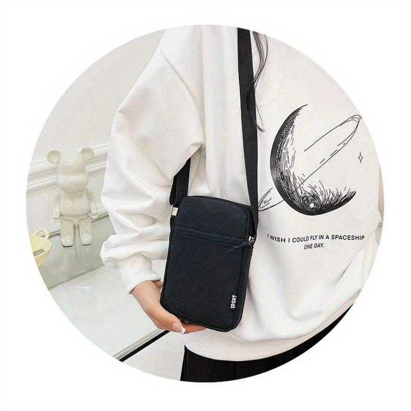 Модная сумка для мобильного телефона, женская сумка-мессенджер, универсальная мини-маленькая сумка через плечо, подвесной кошелек для монет, вертикальная сумка