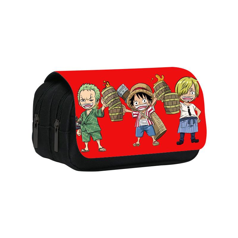 One Piece Large Capacity Double Layer Stationery Bag With Durable Nylon Material