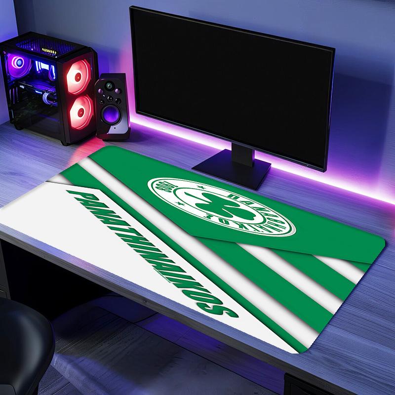 Коврик для мыши Panathinaikos FC - Нескользящая резиновая основа, Гладкая поверхность для работы, игр, офиса и домашнего использования, Настольный коврик для мыши