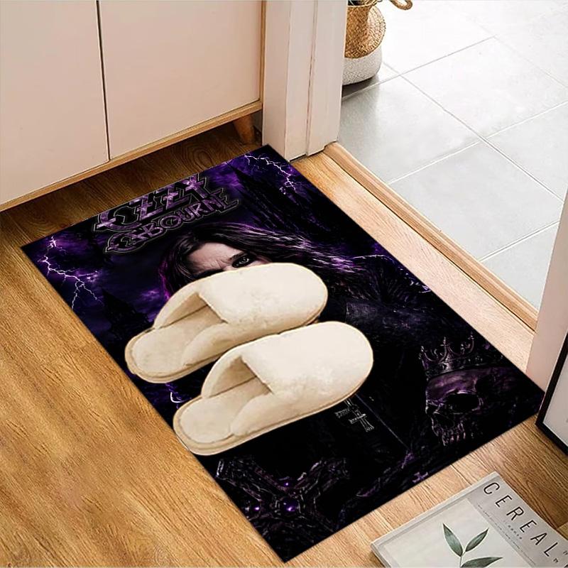 Ozzy Metal Legend Floor Mat for Living Room, Game Rooms, Office, Bedroom, Office Floor Mat Playful Design, Christmas fan gifts