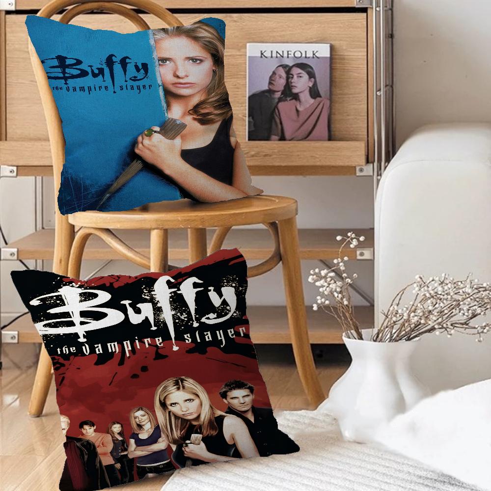 Buffy TV Series The Vampire Slayer Maple Design Cushion Cover Happy Autumn Harvest Decor Holiday Decorati Pillow Cover