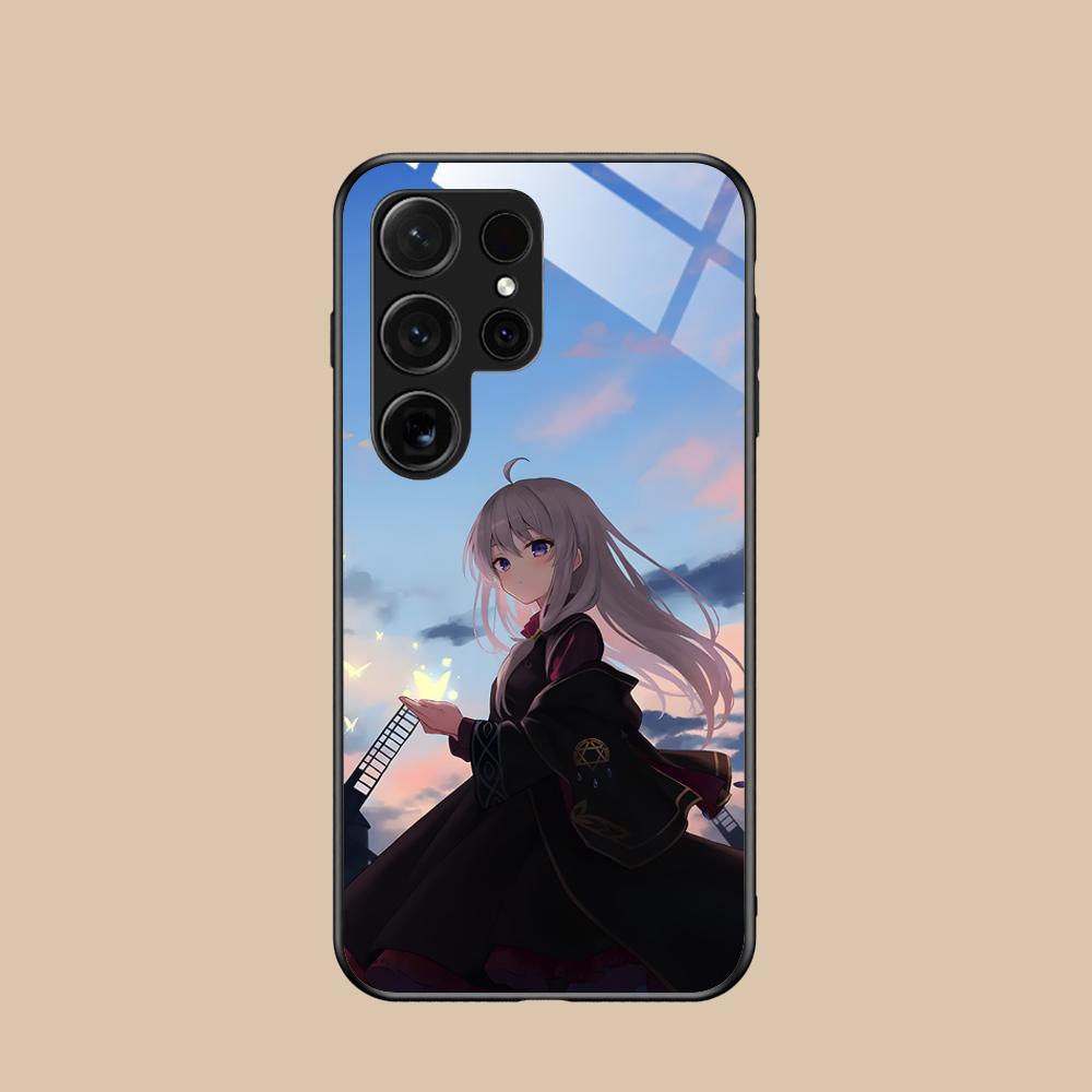 Чехол для мобильного телефона Wandering Witch Elaina из стекла для Samsung Galaxy A56 55 54 53 52 51 36 35 34 23 16 15 5G Цветная обложка