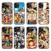 D-58 One Piece Member Black Sofe Case for iPhone 16 15 Plus 14 13 Mini 12 11 Pro 8 6 6S SE 5 XR XS Max Realme C30 C33 C32 9I VIVO V29 V27 V23 Y36