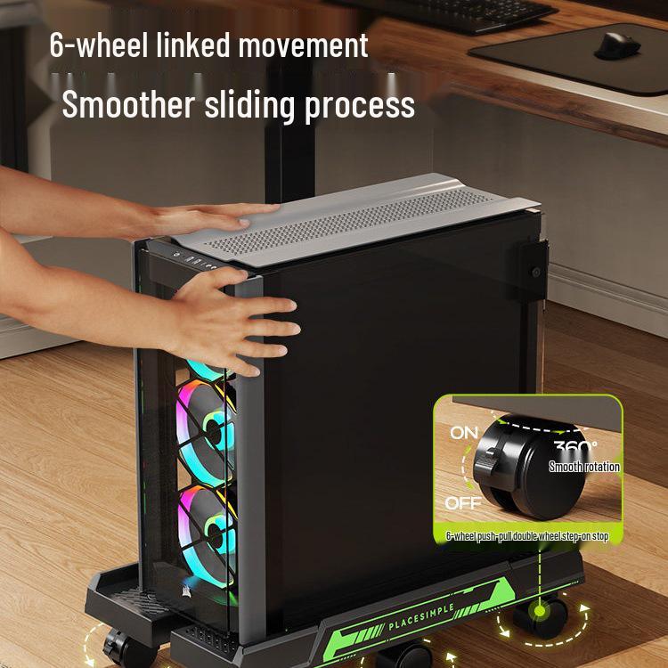 Desktop PC Stand with Cooling and Storage