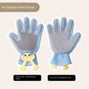 Silicone Pet Grooming Glove CatDog Hair Remover Brush Gentle MassageComb EfficientFloating Hair Removal Bathing Tool PetSupplies