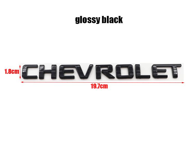 1pcs 3D Chevrolet ABS Car Rear Letter Rear Bumper tail door trunk sticker car rear Emblem sticker styling qj9 Accessories