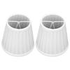 2PCS Clip On Design Clip On Lamp Shade Fabric Pleated Fabric Lampshade Small Lamp Shade  Wall Lamp
