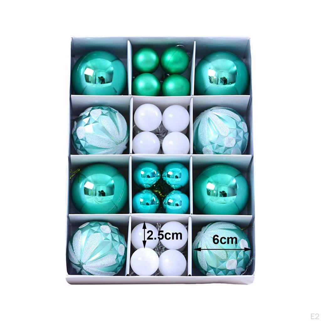 40 шт. Рождественские шары, набор украшений, подвески, капли, многоразовый рождественский декор для вечеринок