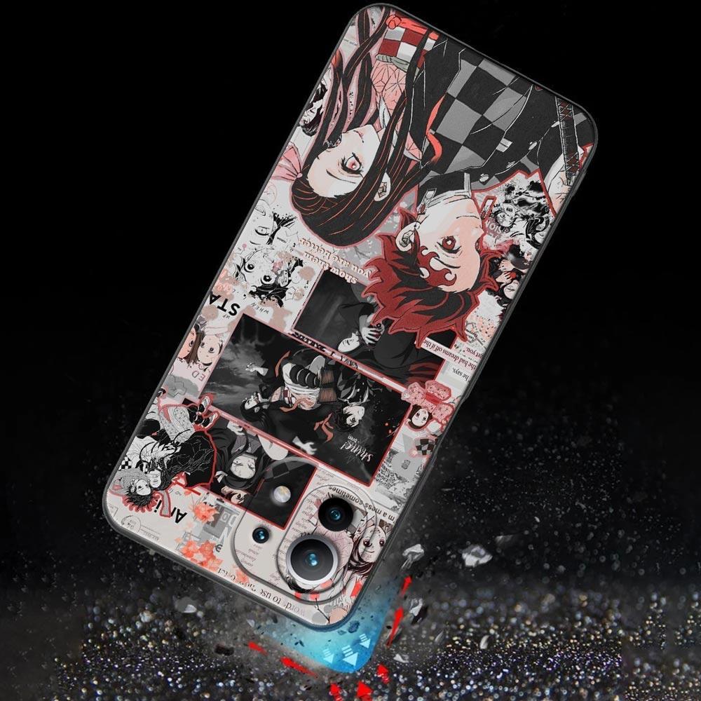 Чехол Demon Slayer Anime для Xiaomi Mi 9 9se 8 10 10T A2 Lite 10S 9T CC9 Note 10 Pro 9Lite 5G Cover Kimetsu No Yaiba Manga Fundas