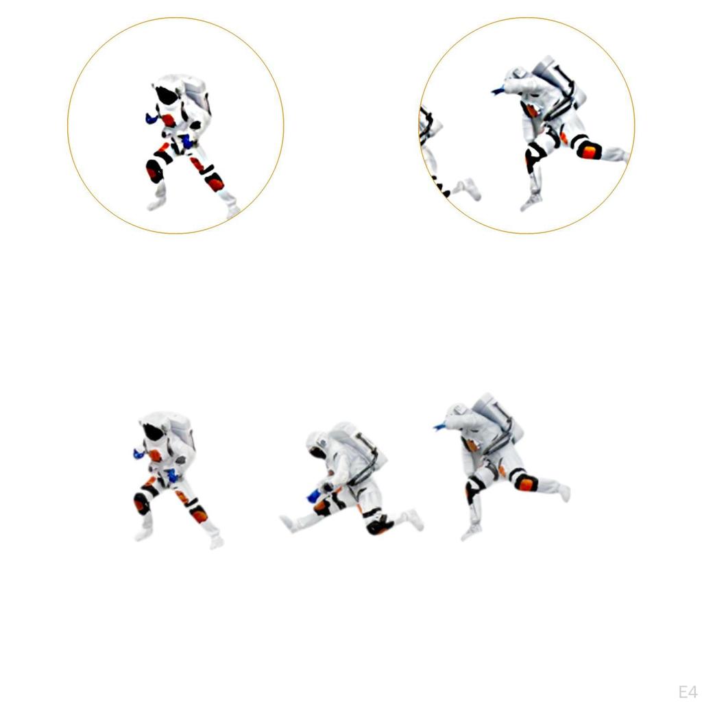 Astronaut Figurine Ornament Miniature Statue Sculpture Tabletop Decor Made of PP Suitable for