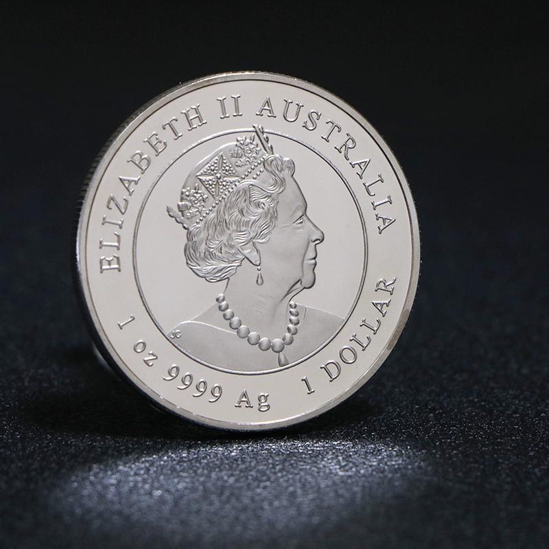 Австралия, Памятная монета «Берегите дикую природу», Памятная медаль «Глубоководный синий кит», Посеребренная монета