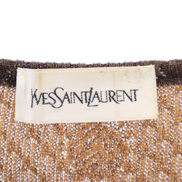 Yves Saint Laurent Сделано в Японии Комбинезон Рукав 3/4 Вязаный свитер Женский Б/У