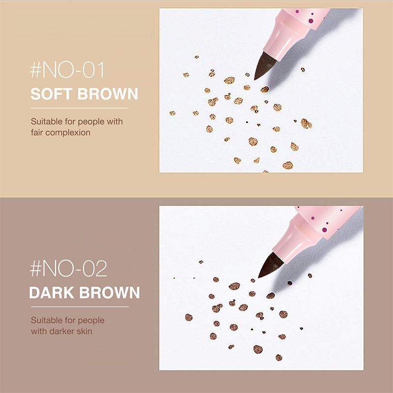 Natural Freckle Pen, Waterproof Long-lasting Fake Freckles Makeup, Easy To Apply Freckle Tint for a Realistic Look