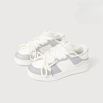 Новые белые туфли Ins Style Platform, женские низкие универсальные дышащие повседневные туфли для скейтбординга