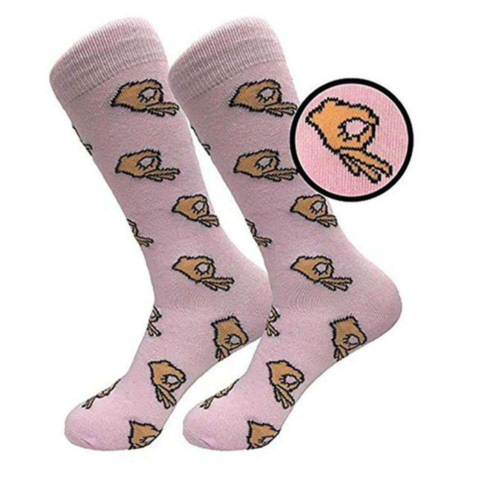 Unisex Winter Knitted Mid-Calf Long Crew Socks Funny Printed Hip-Hop Trendy Cotton Hosiery Skateboard Streetwear