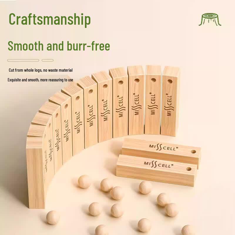 MISSCELL Natural Camphor Wood Moth & Moisture Repellent Strips