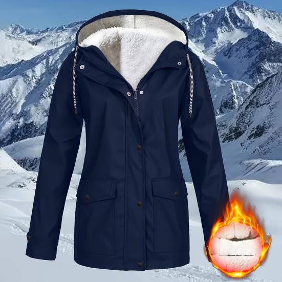 Женская флисовая толстовка на молнии, ветрозащитная, уютная, на подкладке из шерпы, с капюшоном, для активного отдыха, пеших прогулок, альпинизма