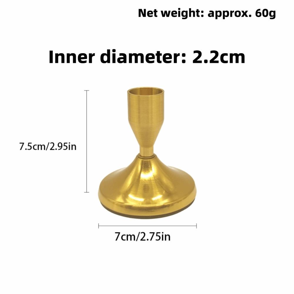 2PCS Vintage Style Candlestick Holders Metal Construction Durable Candle Stick Holders Decorative Short Candle Holders