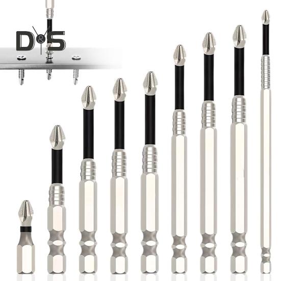 Набор магнитных сверл для отвертки, высокопрочные, устойчивые к ржавчине, высокоскоростные, с крутящим моментом, противоскользящие, прочные магнитные сверла