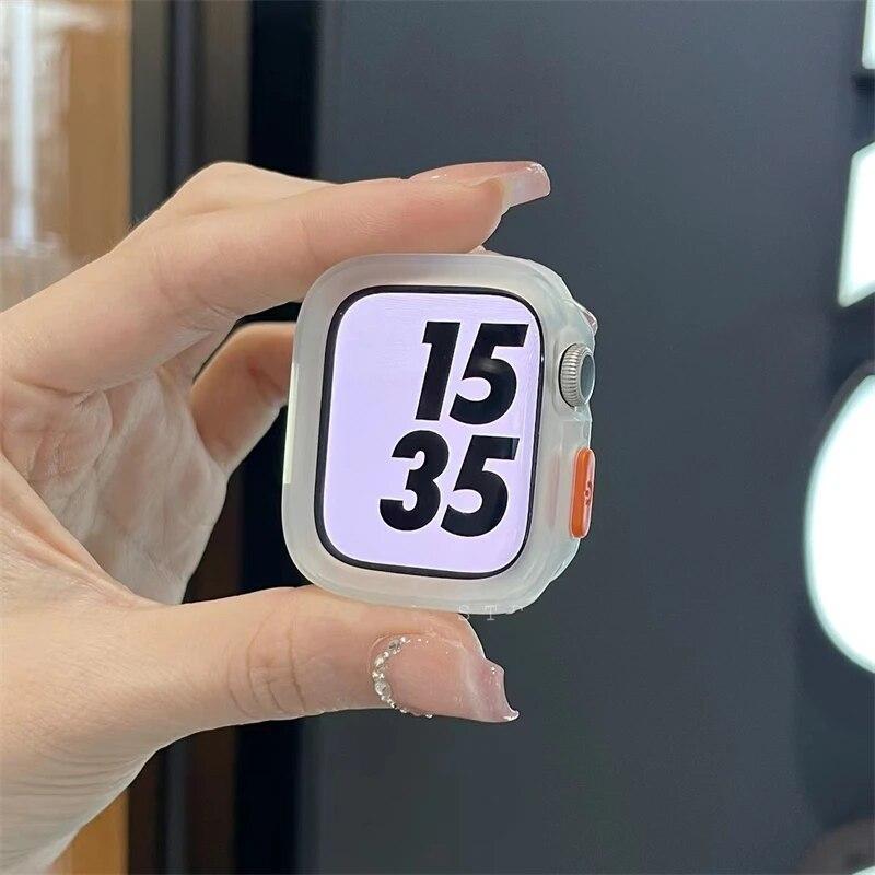 Мягкий ударопрочный чехол для Apple Watch Case 49 мм 45/41 мм 44/40/42 мм 38 мм Бампер Защита экрана Для iwatch Ultra 8 7 3 4 5 6 SE