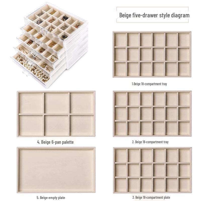 Многоярусная шкатулка для украшений для серег и мелких предметов - Домашнее хранение и организация