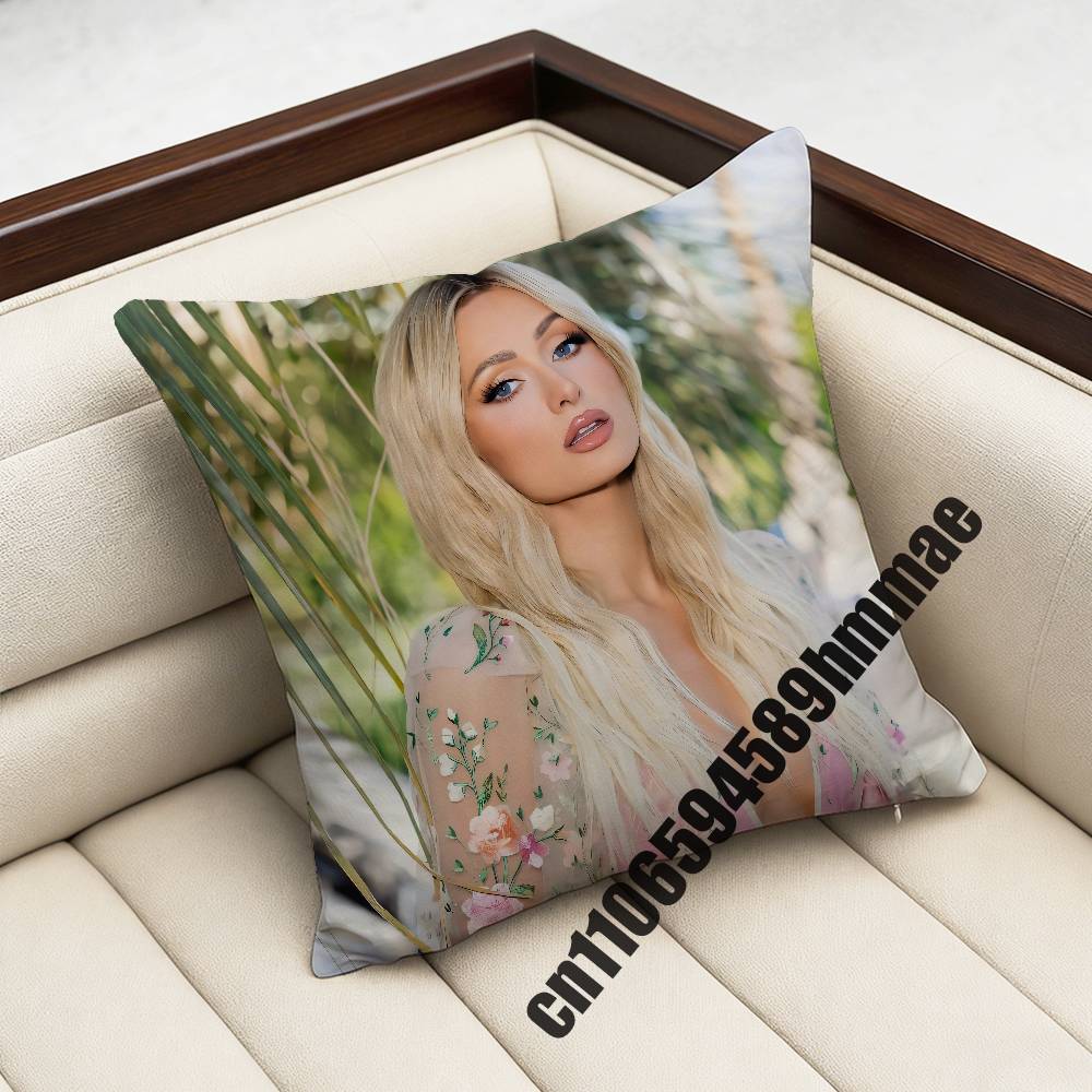 For P-Paris Hilton Throw Pillow Case Sham 30X30Cm 45X45Cm 50X50Cm Square Office Cushion Cover