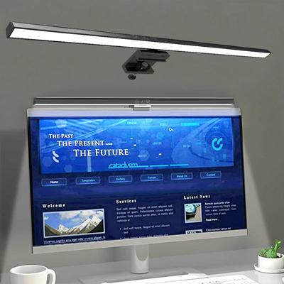 Настольная лампа Eye-Care, 30 см, светодиодная, для компьютера, монитора, экрана, световая панель, плавная регулировка яркости, для чтения, питание от USB, подвесная настольная лампа