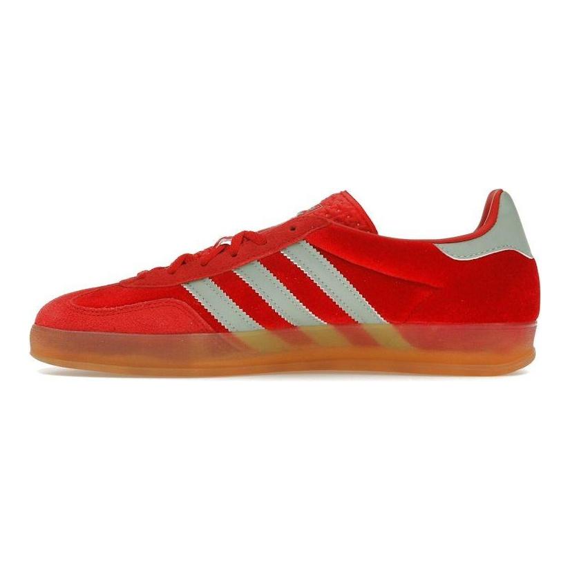 adidas Gazelle Indoor Better Scarlet Green Velvet женские кроссовки Red Hazy-Gum IG6786