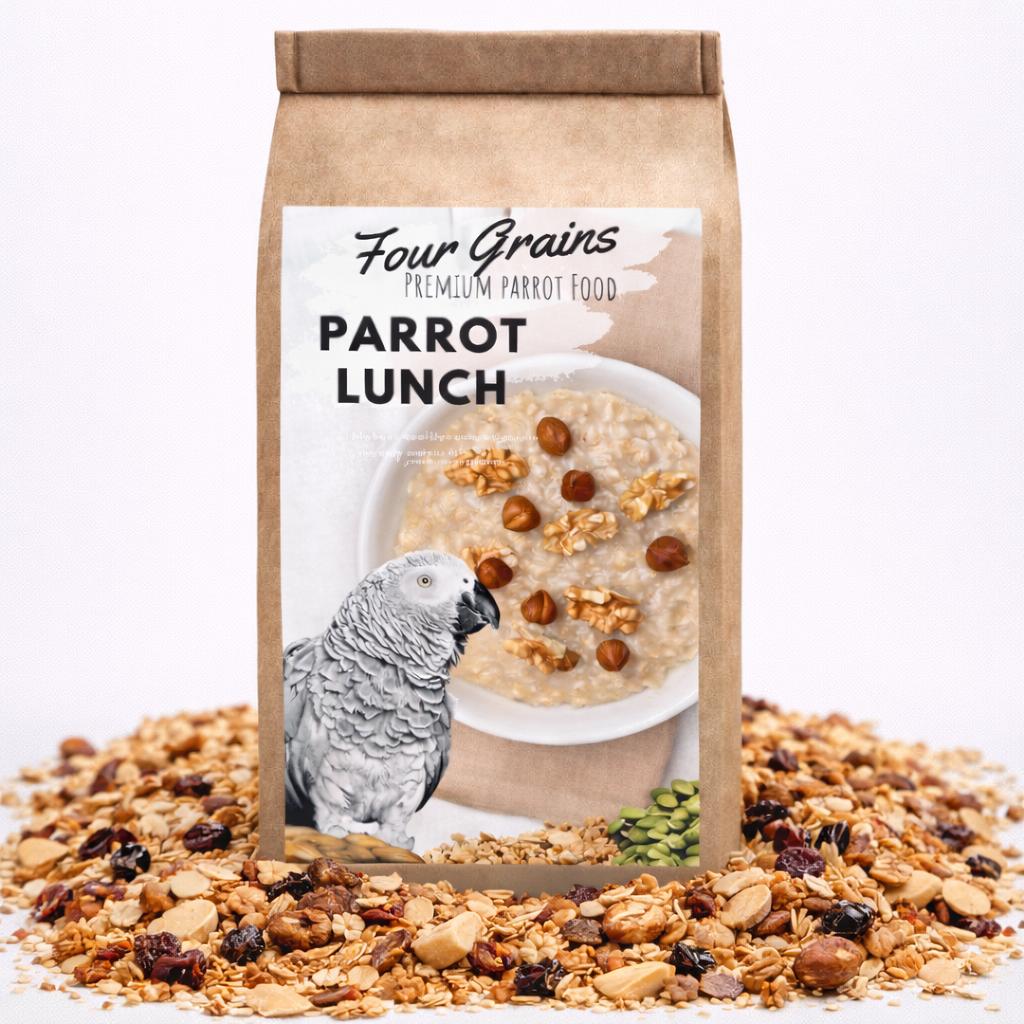 Four Grains Parrot Breakfast | Papuzie Danie Śniadaniowe, Lub Obiadowe | Pokarm Dla Papug Na Ciepło Lub Zimno 100G