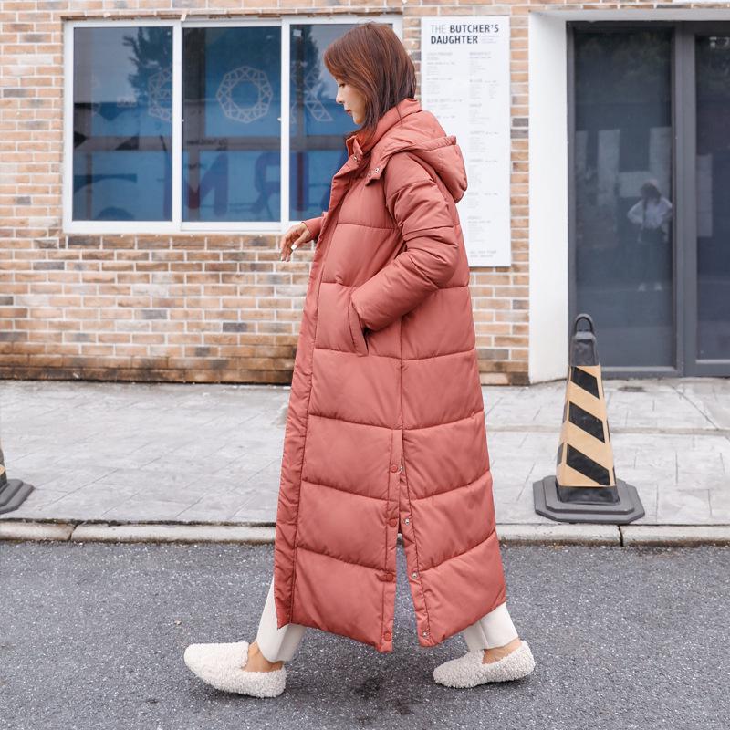 European and American style plus long knee cotton-padded clothes women's clothing winter medium and long Dongdaemun bread cotton-padded jackets
