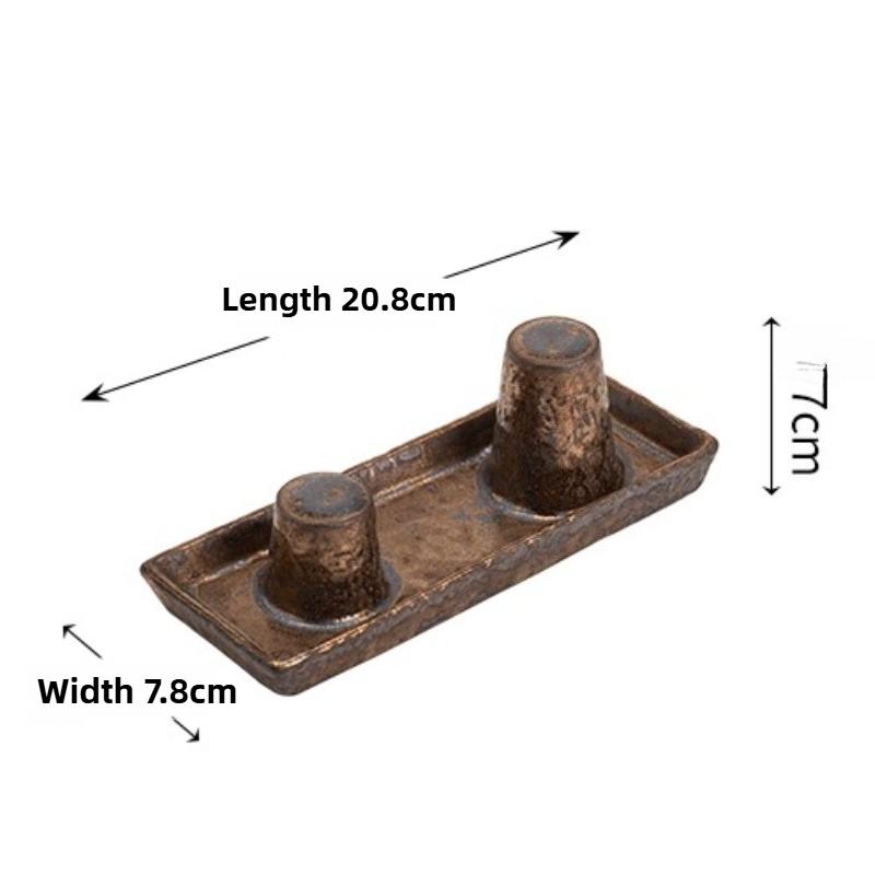 Грубая керамическая сушилка для горшков, держатель для крышек, ретро фиолетово-песочный чайник, подставка для горшка, аксессуары для чайного набора кунг-фу, бытовые