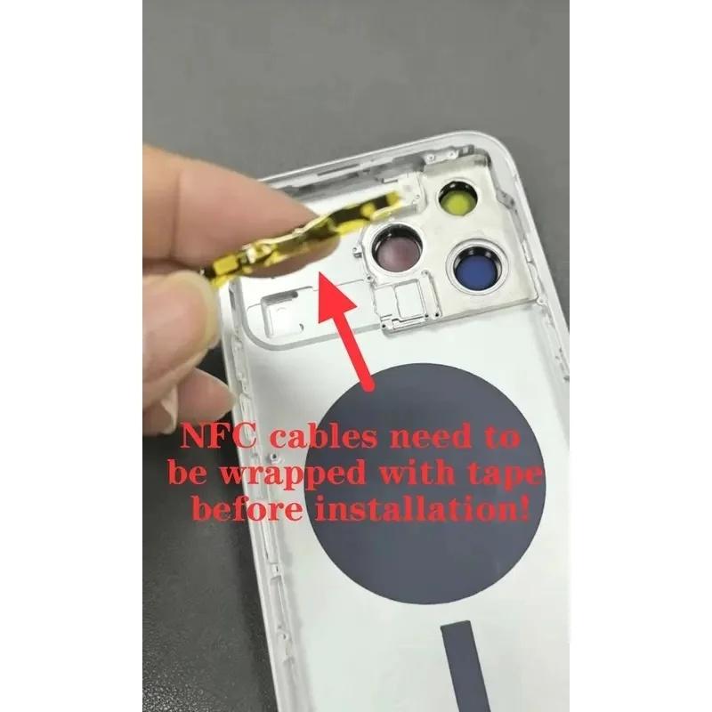 BANERYPAK Запчасти DIY Рамка для переделки Для iPhone 12 Pro Преобразовать в 17 Pro Заднее стекло Корпус крышки аккумулятора Замена