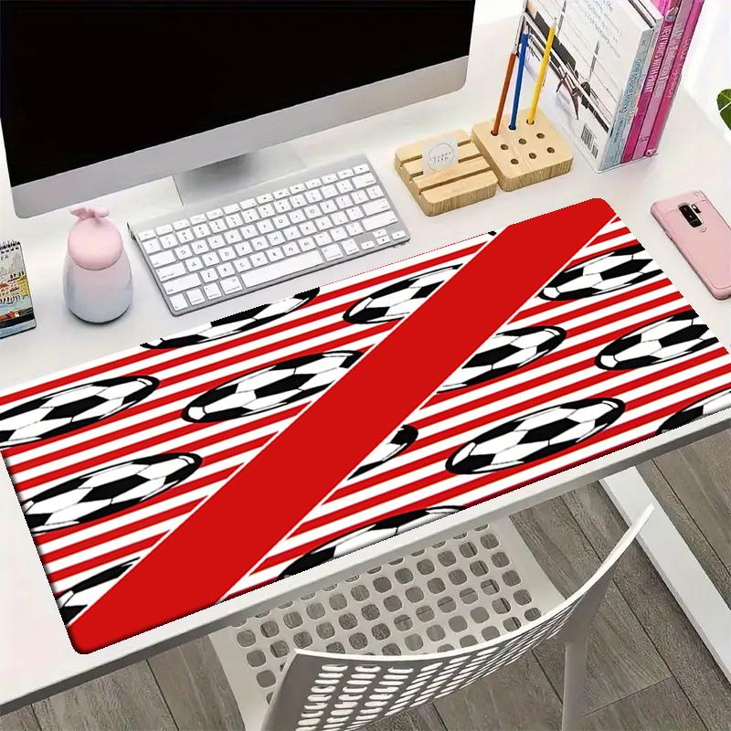 Soccer Theme Mouse Pad, Non Slip Rubber Base, Multifunctional Office & Home Decor, Perfect for Workspace Personalization.