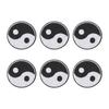 6PCS Yin Yang Patch Tai Chi Pattern DIY Clothing Patches Individuation Cotton Sewing Patches for
