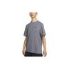 Dri-FIT UV Hyverse Solid Logo свободный спортивный короткий рукав футболка мужские топы темно-серый DV9840-451