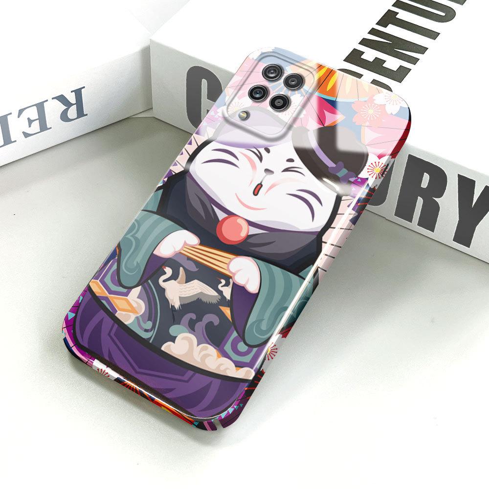 Все включено Чехол для телефона с пленкой Мультяшный модный дизайн Жесткий чехол Полная защита Защитный чехол для камеры для Samsung Xiaomi Poco Redmi Infinix Tecno