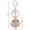 Cute Glitter Rhinestone Frog Animal Keyring Car Handbag Accessory Keychain Gift