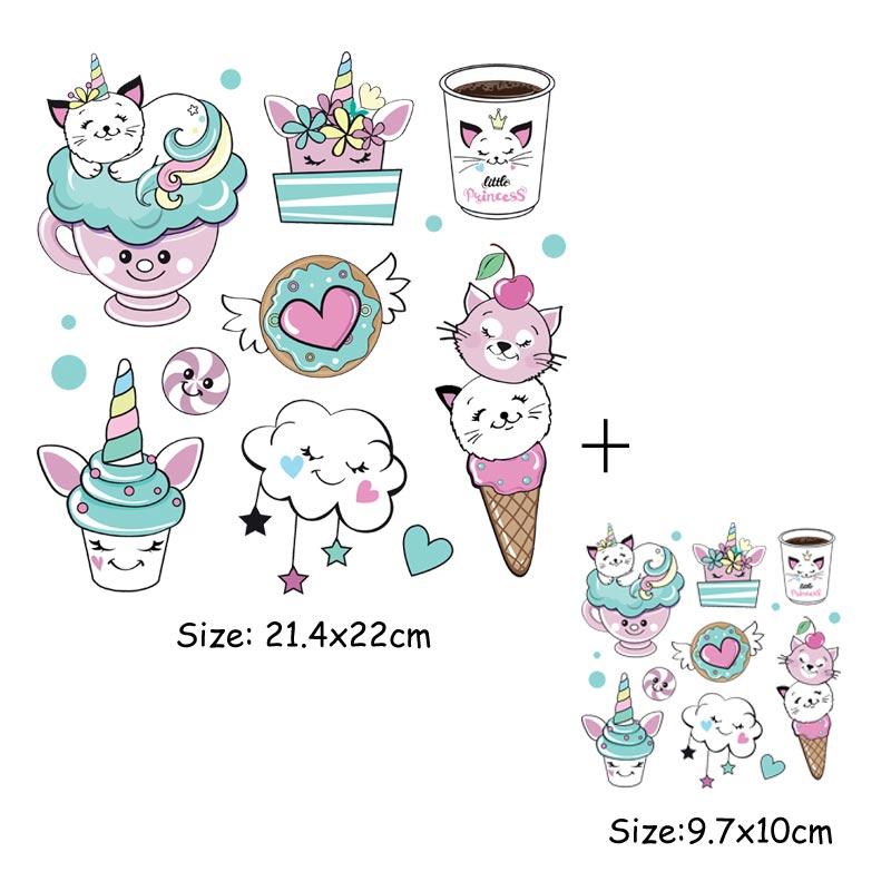 Наклейки с милыми элементами для детской рубашки Parches, футболка с надписью «Hot Tear», платья, термопереводная наклейка «сделай сам», новый дизайн, нашивки в полоску