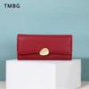 Classic Red Women Wallets PU Leather Trifold Ladies Purse Zipper Hasp Long Female Billfold Wedding Dinner Banquet Clutch Money Bag