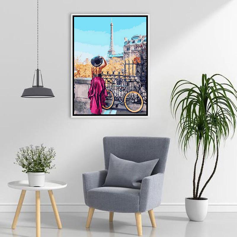 DIY Tower 5D Diamond Painting Full Round Drill Scenic Diamond Вышивка Наборы для вышивки крестом Смола Домашний декор Настенное искусство Подарок