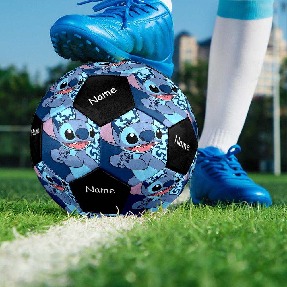 Custom Name Stitch Theme Size 5 Soccer Ball, Suitable for Both Indoor and Outdoor Matches, a Gift Suitable for Everyone.
