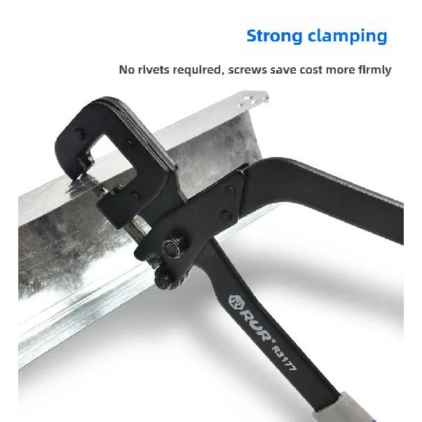 12inch Metal Stud Crimper Aluminum Alloy Punching Pliers Plaster Drywall Tools For Fastening Metal Double Handed Keel Pliers